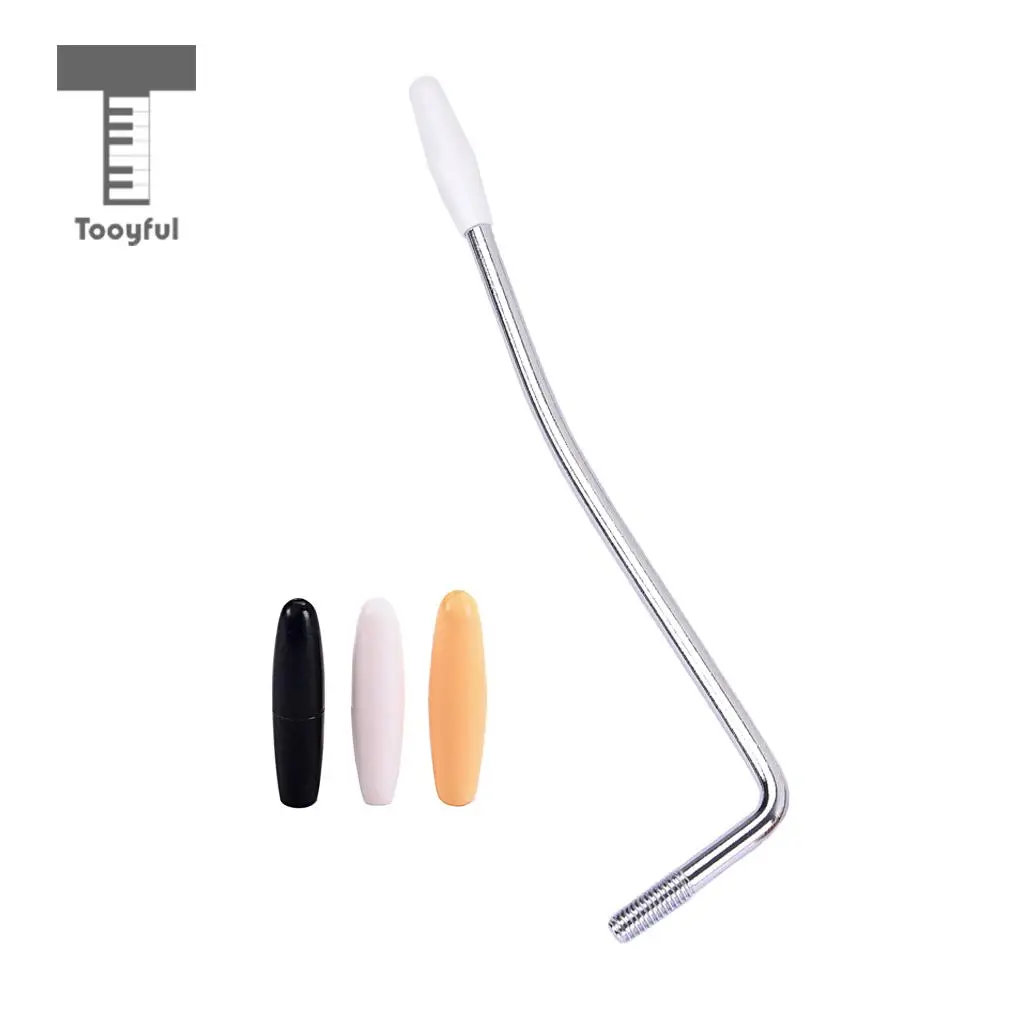 Replacement 5mm Thread Tremolo Arm Whammy Bar with 3pcs Tips for Strat ST Standard Guitar