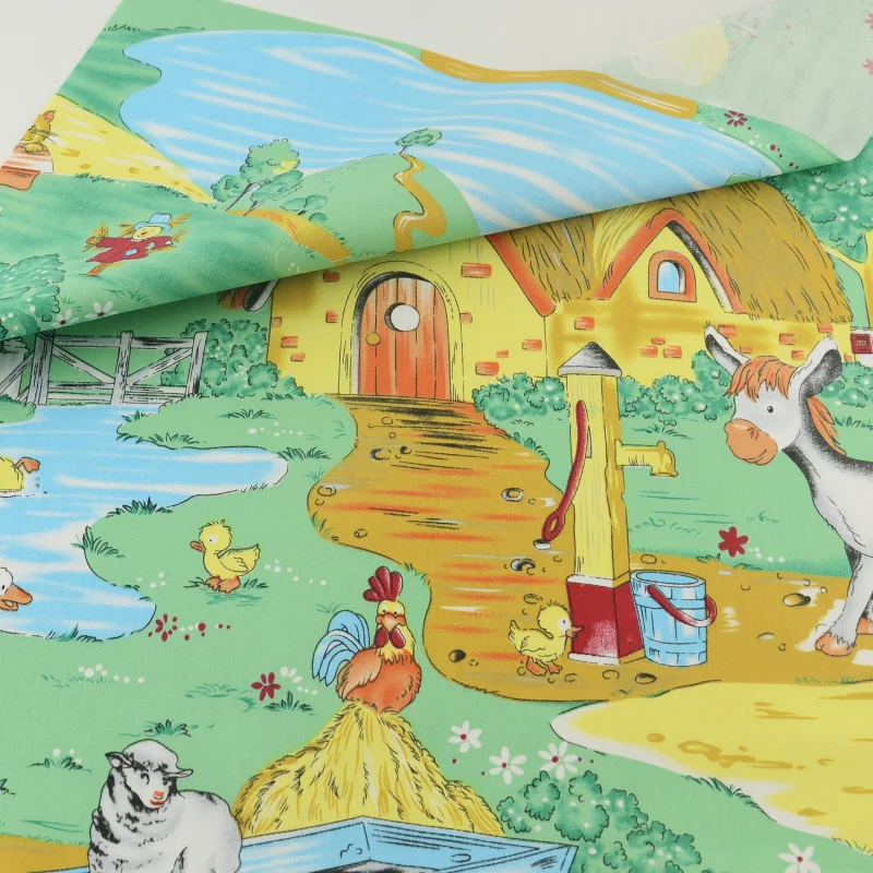 Зеленая ферма хлопок ткань швейная ткань Ремесленная Teramila ткани Tecido стеганое постельное белье украшение ткань дом текстиль пэчворк