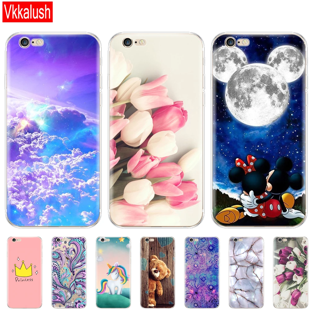 

For iphone 5s 5 S Se 4 4s Case Soft TPU Phone Shell Cover For Apple iphone 6s 6 S Plus Fundas Coque Etui Bumper