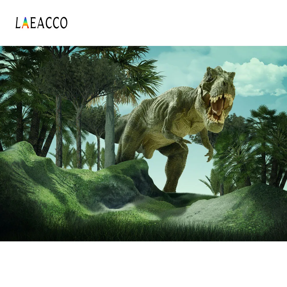 Laeacco 3D Динозавр лес пейзаж портрет ребенка дети фотографии фоны на заказ
