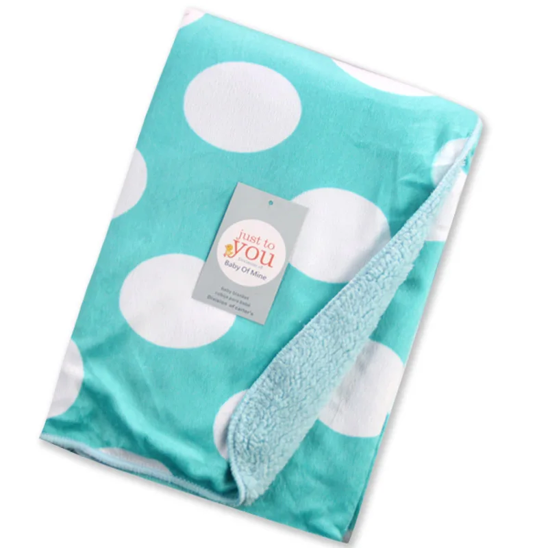 High Quality Plush Coral Fleece Baby Blanket Newborn Swaddle Wrap Super