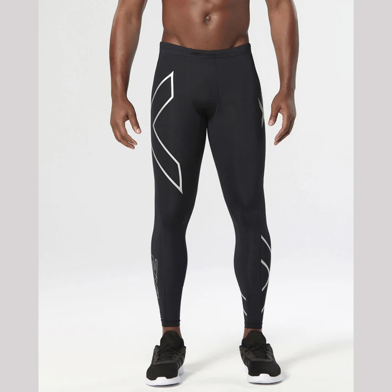 Mens compression pants sports running tights basketball gym pants