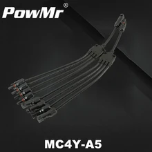 Одна пара MC4 солнечной разъем Y Тип 4 ветка от одного до четырех комбинированных солнечной панели подключения Мужской и Женский панели кабель MC4Y-A5
