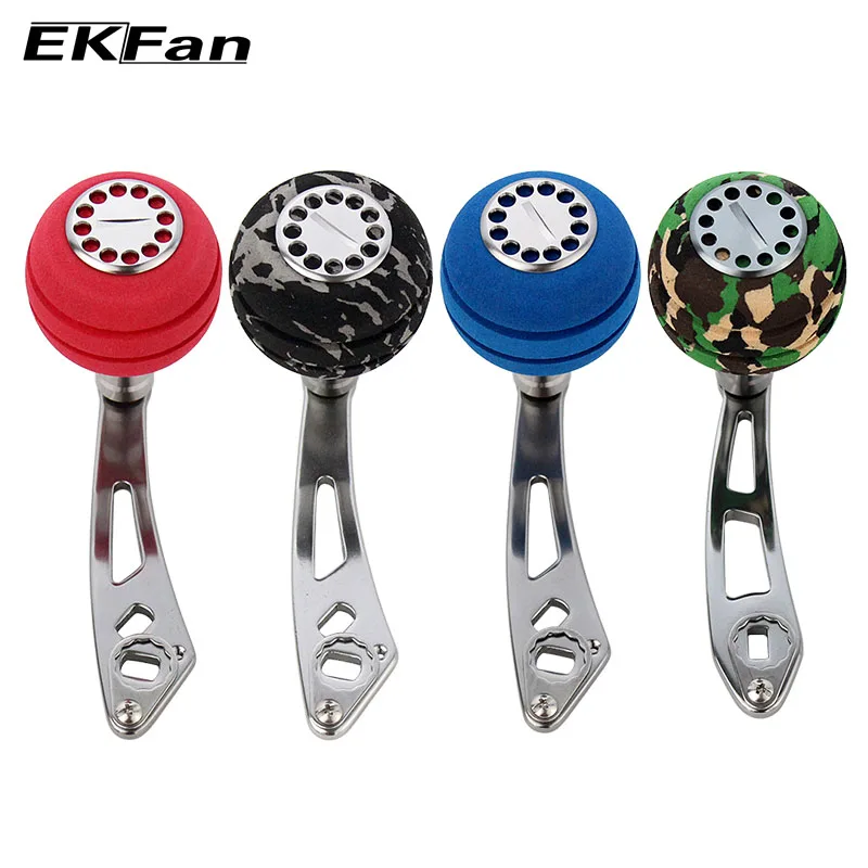 

Ekfan 8*5MM Hole Two Holes Fishing Reel Handle of EVA Fishing Knob Fishing Reel Accessory 85mm 32g Left and Right Hand