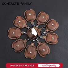 10 Pcs wholesale Genuine Leather Bluetooth Wireless Earphone Case For Apple AirPods Protective Cover Accessories Charging Box