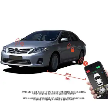 Sistema de Alarma para coche, arranque y sistema de entrada sin llave a distancia, teléfono móvil, control remoto, Alarma central, autom MP913