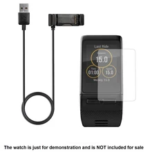 Для защиты экрана пленка+ usb зарядный кабель заряднеое устройство для Garmin Vivoactive HR Смарт-часы аксессуары