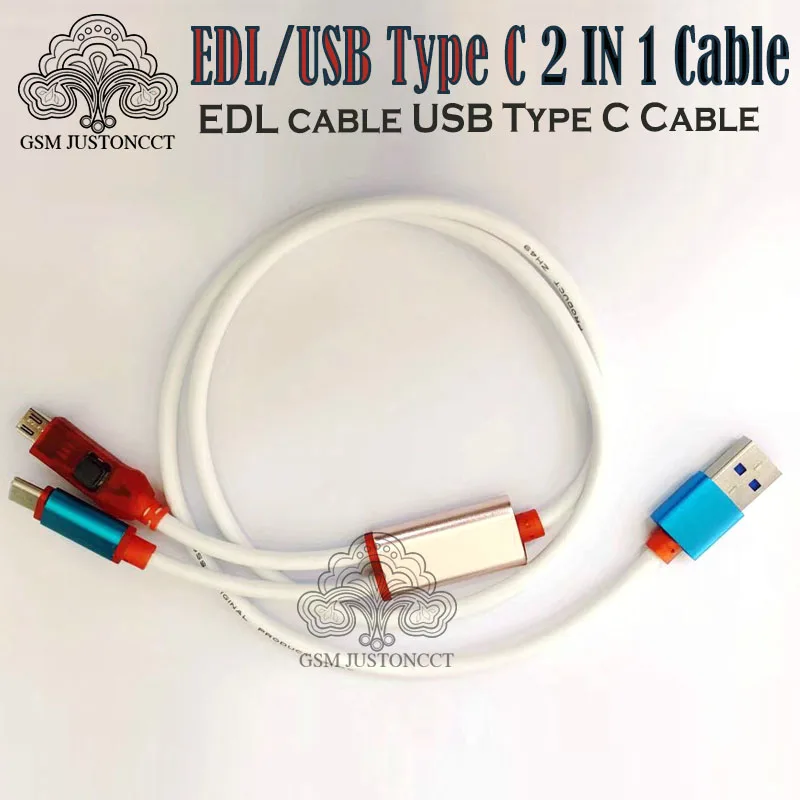 

USB +Type C Cable 2 in 1 Deep flash cable for Xiaomi Redmi EDL cable designed for all Qualcomm phones into Deep Flash Mode