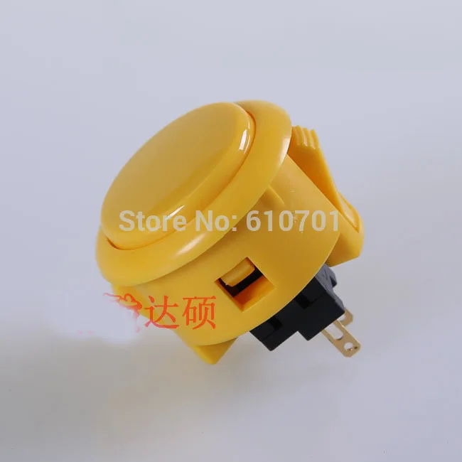 

Yellow Original Sanwa Push Button OBSF-30 30mm Arcade Jamma game Joystick Wobble Switch 2pcs