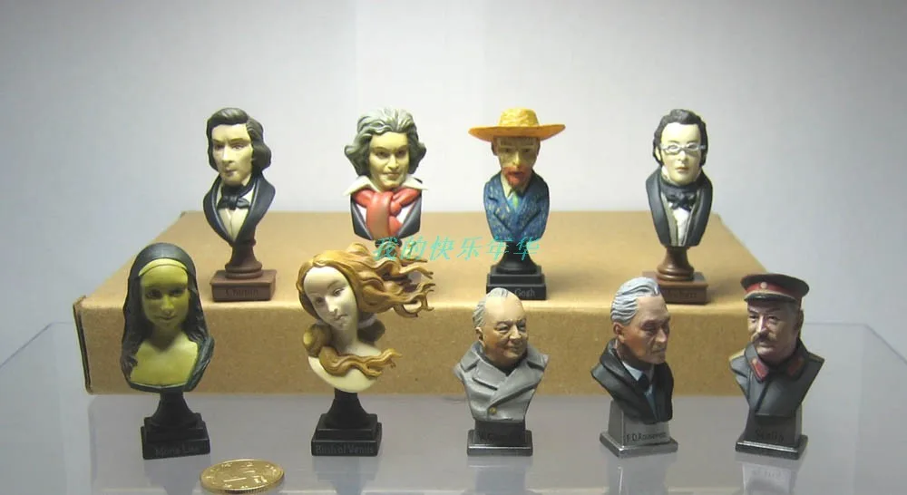 PVC  Model Toys figure World famous person 9pcs/set  out of  print