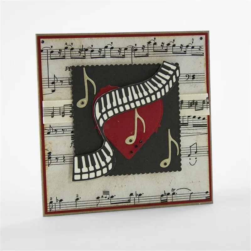 

Dies Cutting Music Piano Melody Note Metal Cutting Die for DIY Scrapbooking Album Crafts Die cuts Card Making Paper Embossing