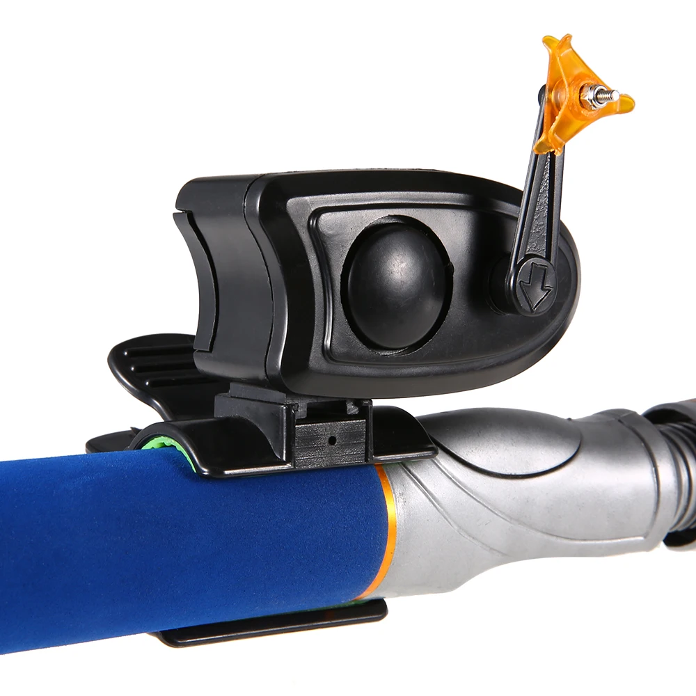 

Fishing Bite Sound Alarm Bell with Clip LED Light Fishing Rod Alarm Bell with 3 Button Batteries for Carp Pesca