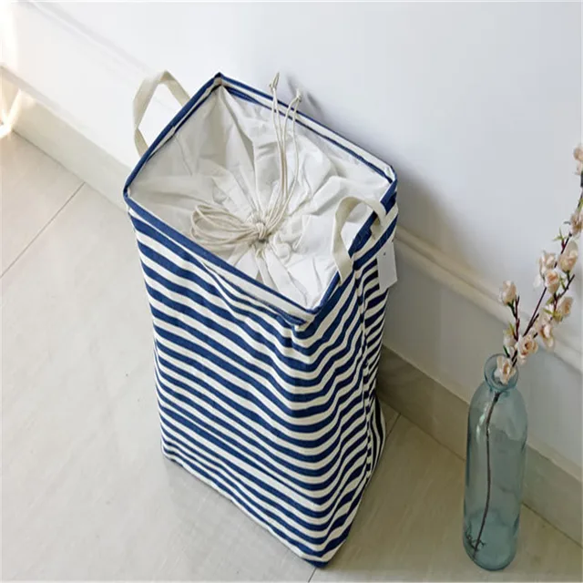 Stackable Laundry Baskets Adorable New Japan Style Storage Bag Basket Cotton Linen Stripe Multi Stackable Laundry Baskets Adorable New Japan Style Storage Bag Basket Cotton Linen Stripe Multi