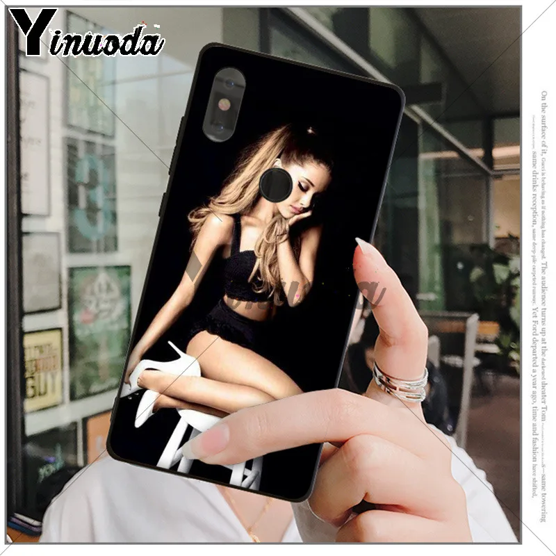 Yinuoda Cat Ar Ariana Grande черный ТПУ мягкий резиновый чехол для телефона xiaomi mi 6 8 se note2 3 mix2