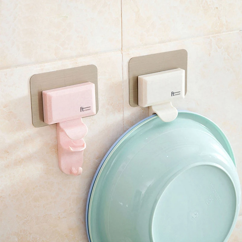 جديد الإبداعية حوض شماعات رف للمطبخ مغسلة المرحاض الحمام حامل جدار هوك المنظم الحمام اكسسوارات 2019 الساخن