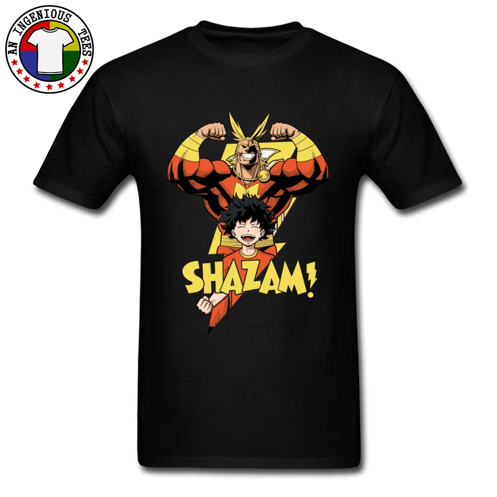 

SHAZAM My Hero Academia Plus Ultra Tee Shirt Sugoi Deku Midoriya Japanese Anime Boku No Hero Academia Men T Shirt New