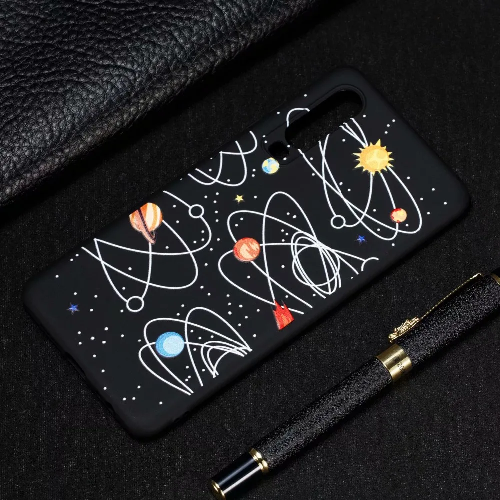 Colorful Planet Pattern TPU Case For Huawei P20 Lite P30 Mate 20 Pro P9 2017 Nova 3i 4 Cover Honor 10 8A 8C |