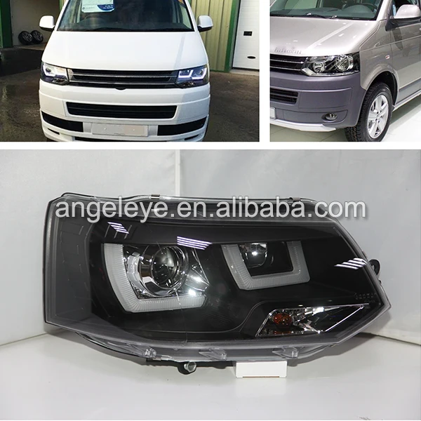 

For Volkswagen T5 Led Strip Head Lamp for Caravelle Multivan LED Headlights 2011 to 2014 year JY