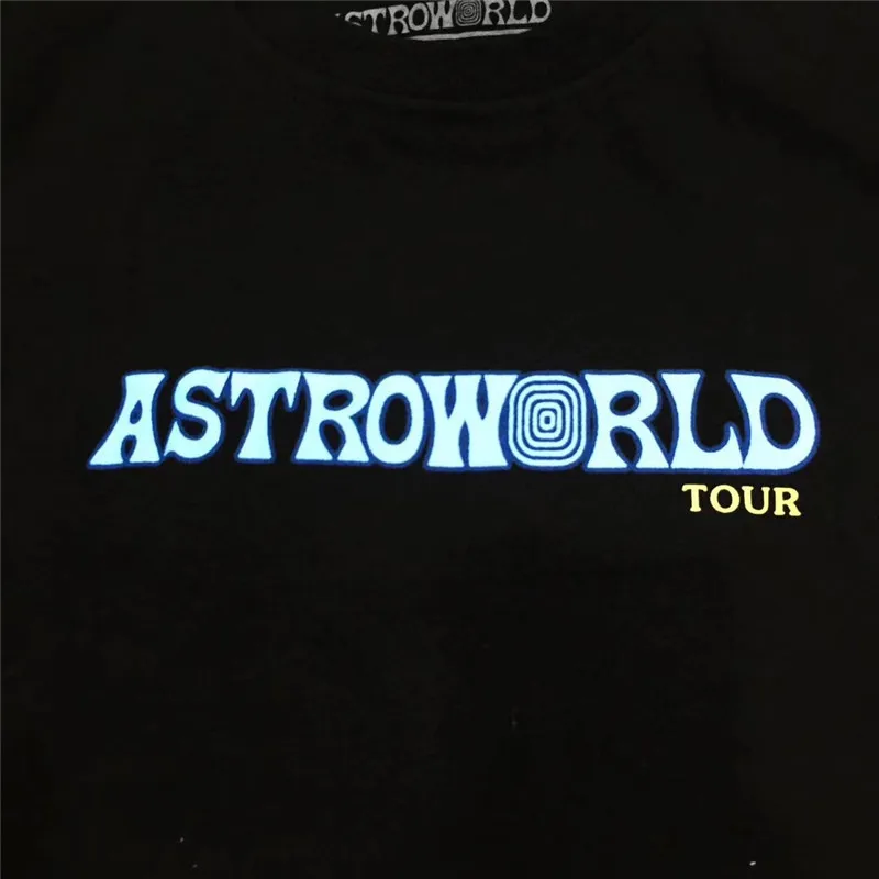 Трэвиса Скотта ASTROWORLD Festival Pop Up футболка для мужчин и женщин Топ тройник ASTROWORLD футболки