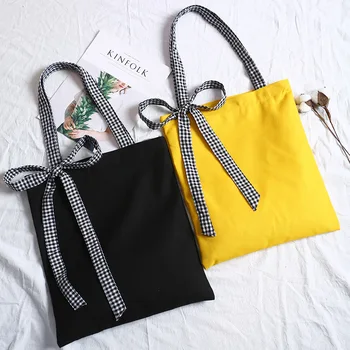 

Fashion Zipper Women Plaid B Handbags 2019 New Hot Soft School Students Book Bag Canvas Bags Shoulder Bags