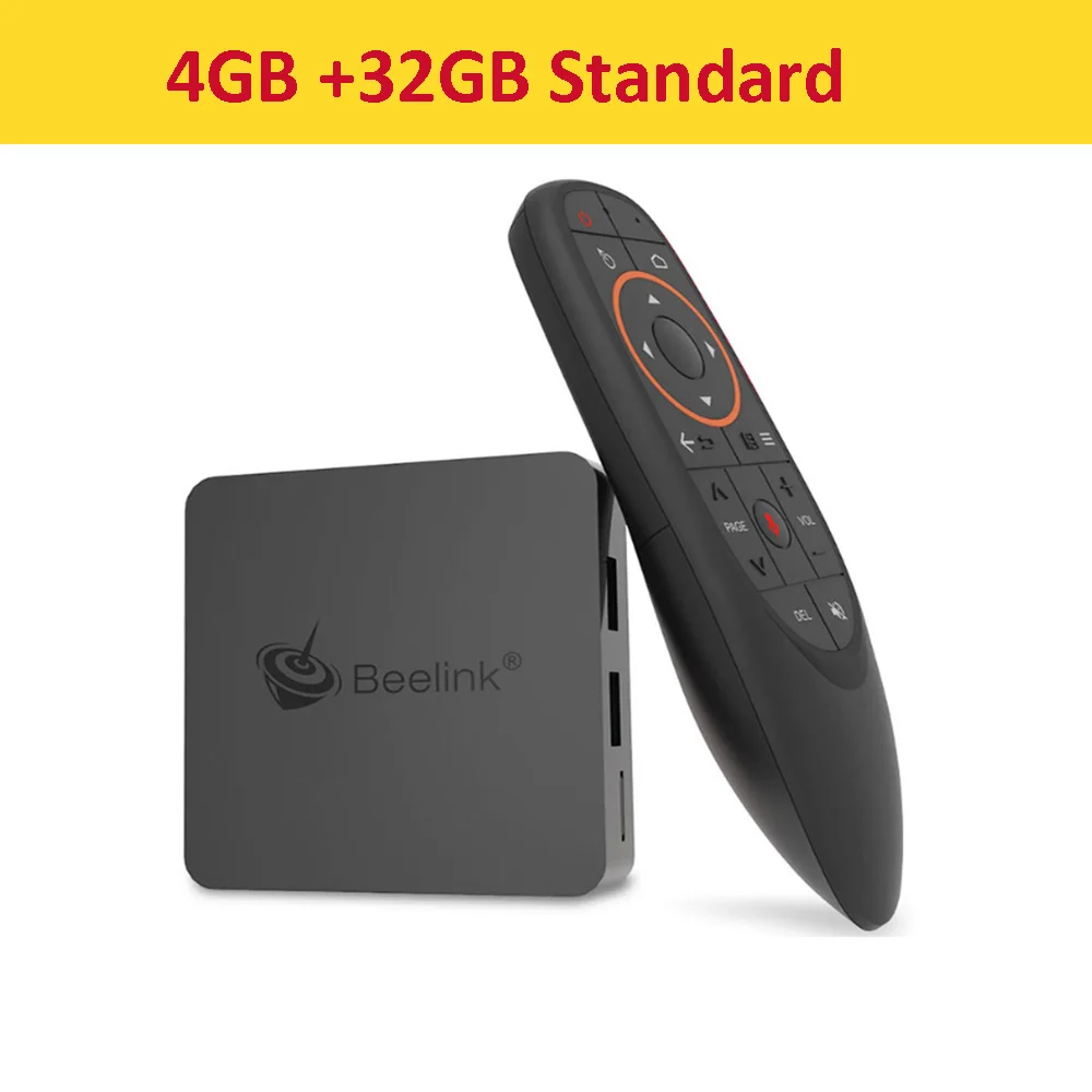 Beelink GTmini-A Android 8,1 Smart tv Box 4K Amlogic S905X2 4 Гб 64 Гб 2,4G+ 5,8G WiFi 1000 Мбит/с BT4.0 H.265 HDR10 2,4G голосовой пульт дистанционного управления - Цвет: 4GB 32GB Standard