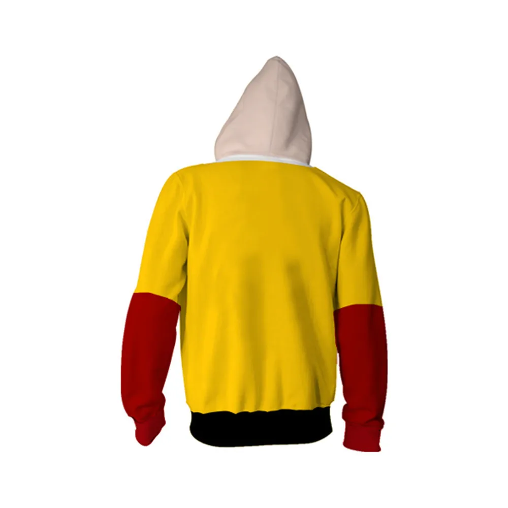 Аниме ONE PUNCH MAN кофты с капюшоном, посвященные Сайтаме костюмы для косплея 3D принт ONE PUNCH MAN толстовки Косплей человек с капюшоном Повседневная куртка