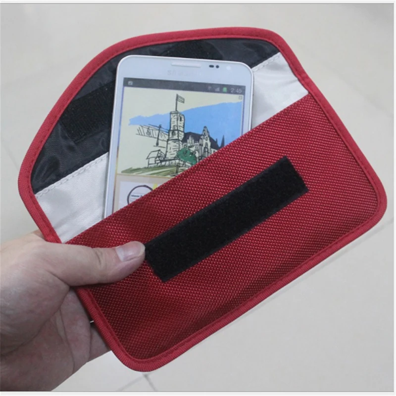 

Hot Signal Blocking Bag Anti-Radiation Signal Shielding car keys Pouch Wallet Cell Phone Bag Coin Purse Monedero Portemonnee