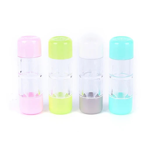 

1pc Portable RGP Rigid ABS Contact Lens Container Holder Small Lovely Travel Eyewear Case Bag Box Random Color 4.4*7.6*2.0CM
