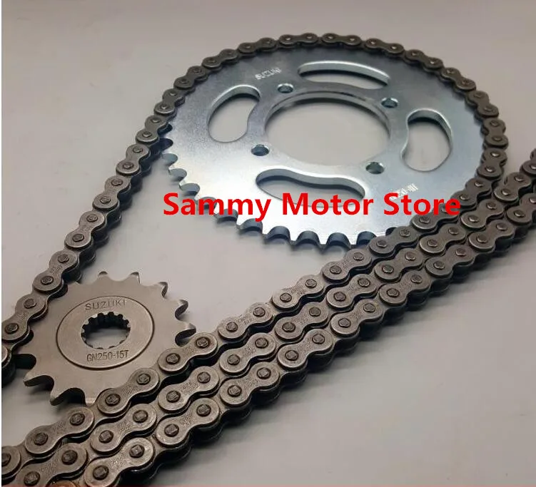 

GN250 Roller Motorcycle Chain With 41T 15T Front Rear Sprockets