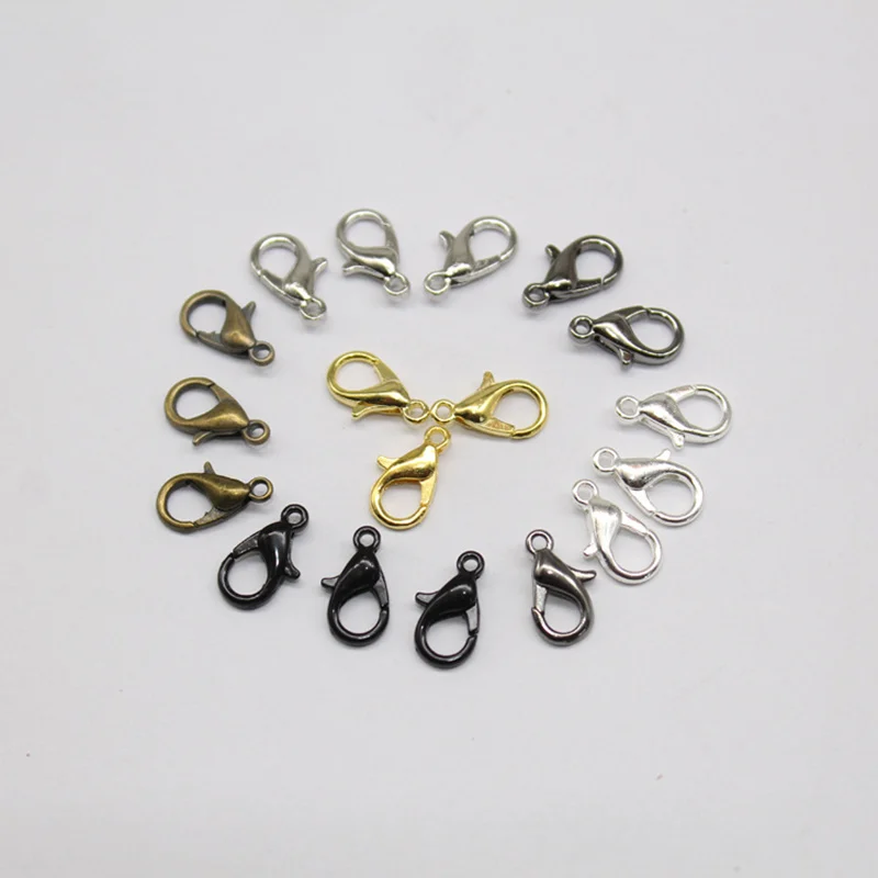 25 lobster Clasp DIY Acc Necklace Bracelet Buckle Gold//Silver//Antique Gold