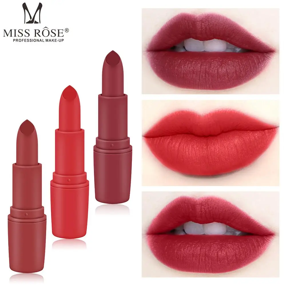 

22 color fashion matte lipstick waterproof long-lasting lipstick rose lady nude red princess pad lipstick