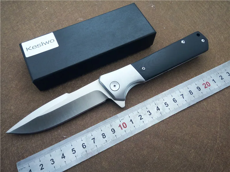 

Quality KESIWO V20 outdoor folding knife camping hunting garden knife 9cr18 balde G10 handle tactical survival knife