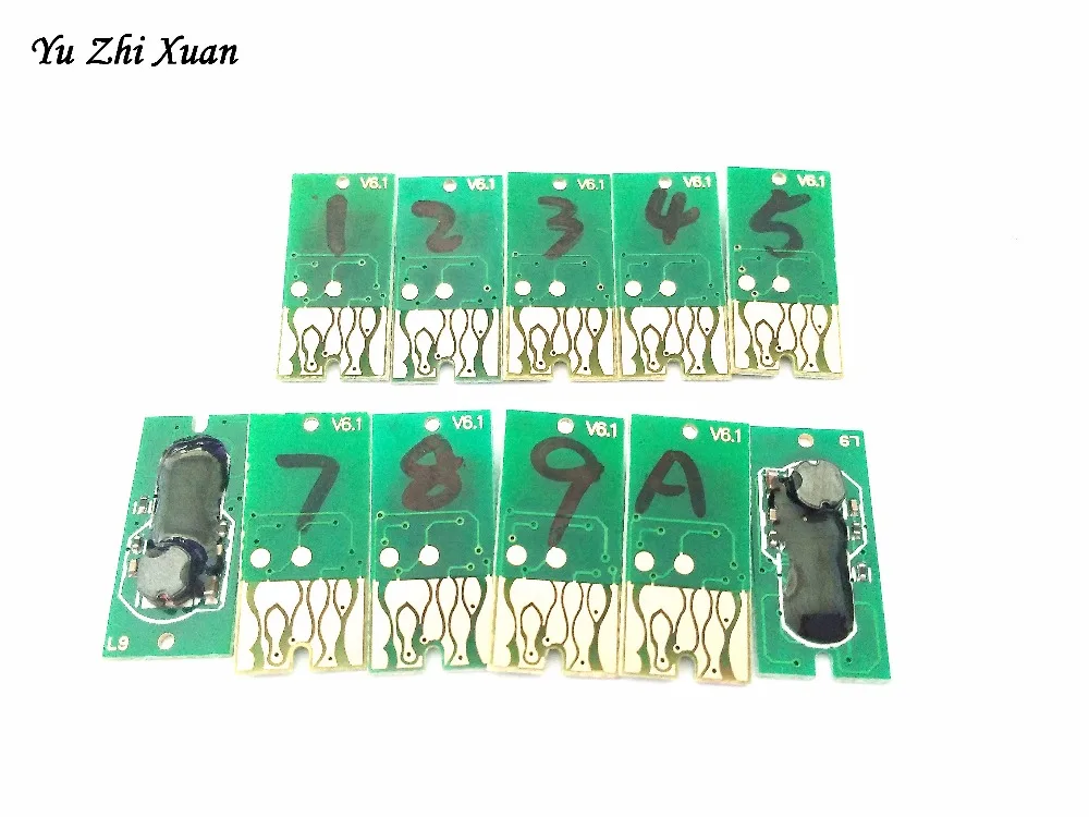 Yu Zhi Xuan! 1 шт. сменный T6361-T6369 чип картриджа принтера для Epson 7890 9890 7908 9908 картридж ARC chip