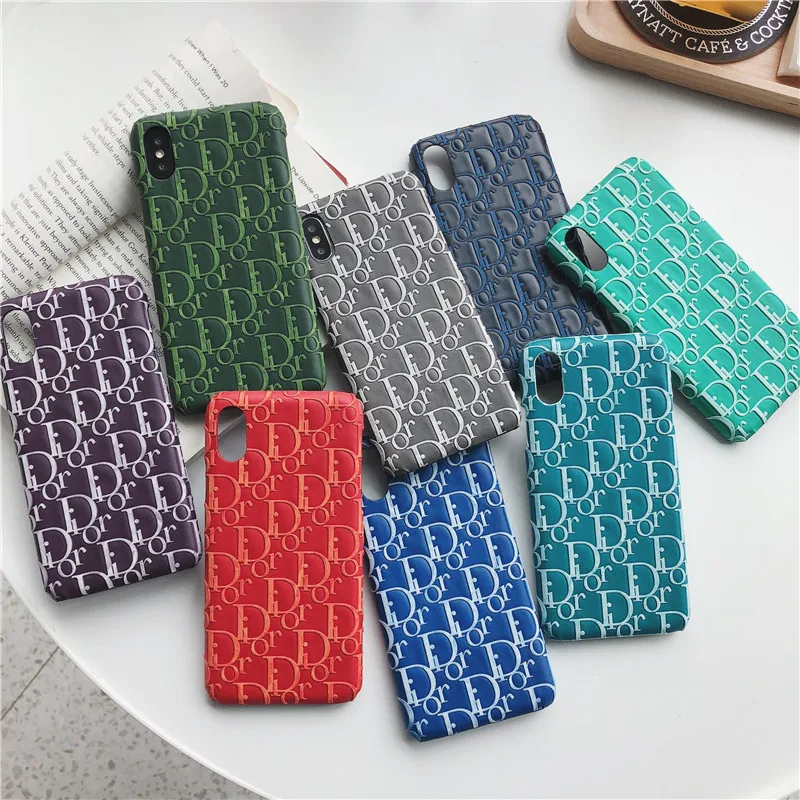 

New Luxury Brand Hard Phone Cover Case For Iphone X Xs Max Xr 8 7 6 6s Plus France Fashion 3d Cases Leather Coque Fundas Capa