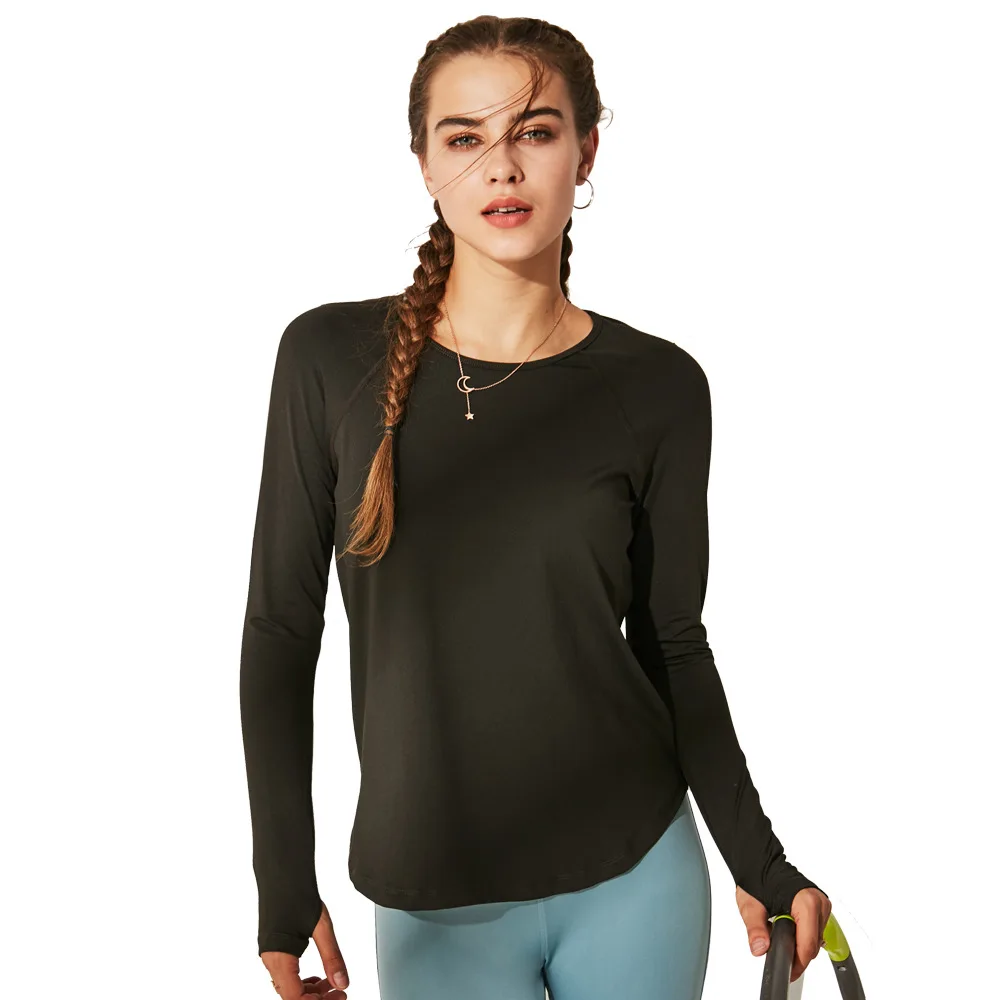 Женская рубашка для фитнеса, тонкий топ для йоги, спортивная одежда, рубашка для женщин, одежда для фитнеса, топ для тренировок с длинным рукавом, спортивная одежда для бега
