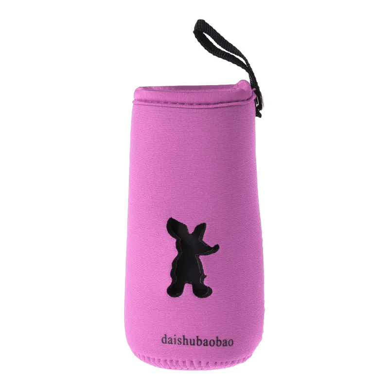 Сумка для детской бутылочки с молоком Термальность изоляции Antiscald крышка Держатель Утепленная Одежда для хранения - Цвет: HP