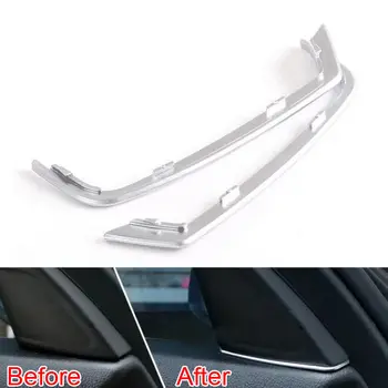 

BBQ@FUKA For 2008-2013 BMW 5 Series F10 Car Front Door Audio Speaker Strip Stereo Decor Cover Trim