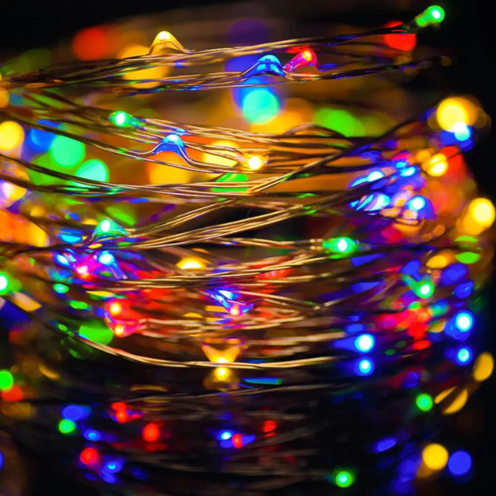 10m 100 LEDs Copper Wire String Lights Home Decoration Lamp for ...