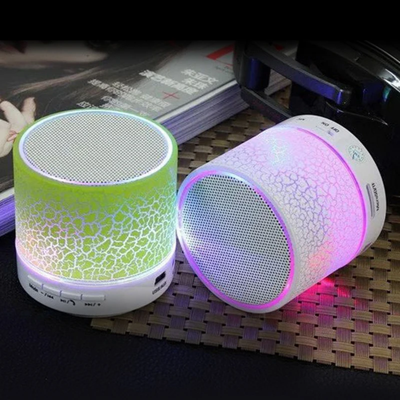 Беспроводной Bluetooth динамик HLTON со светодиодной подсветкой мини сабвуфер