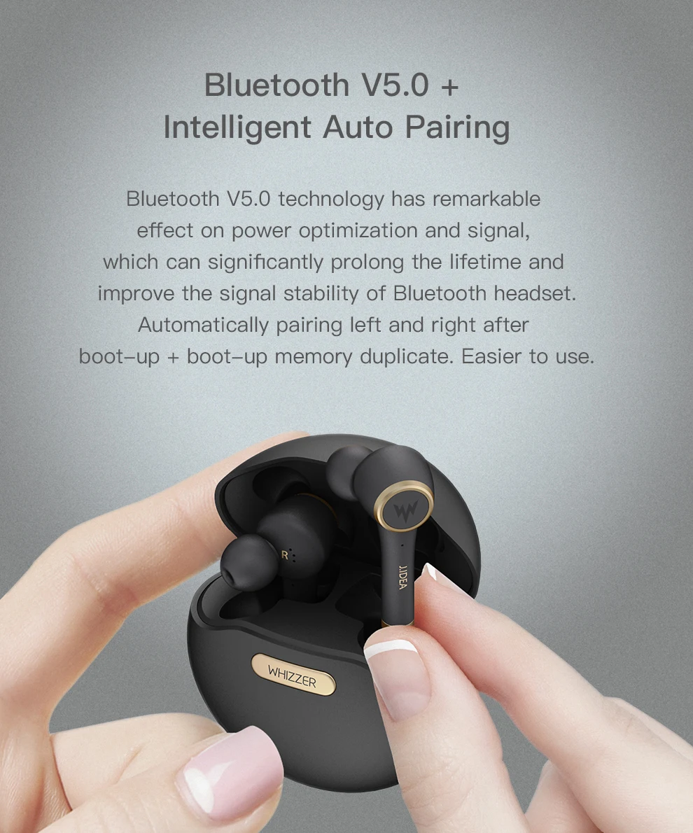 AK Whizzer TP1 Bluetooth 5,0 TWS беспроводные наушники Blutooth с шумоподавлением наушники водонепроницаемые в ухо спортивный наушник игровая головка