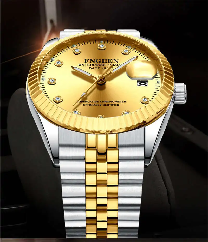 gold Rolex men watch 194804
