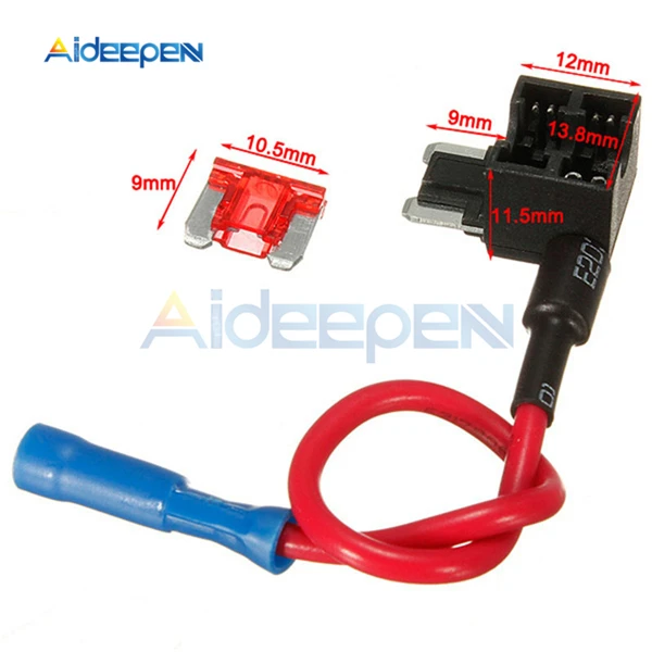 12 В держатель предохранителя Add-a-circuit TAP Adapter Micro/Mini/standard ATM, APM Blade АВТОМАТИЧЕСКИЙ Предохранитель с 10A Blade автомобильный предохранитель с держателем - Цвет: Micro