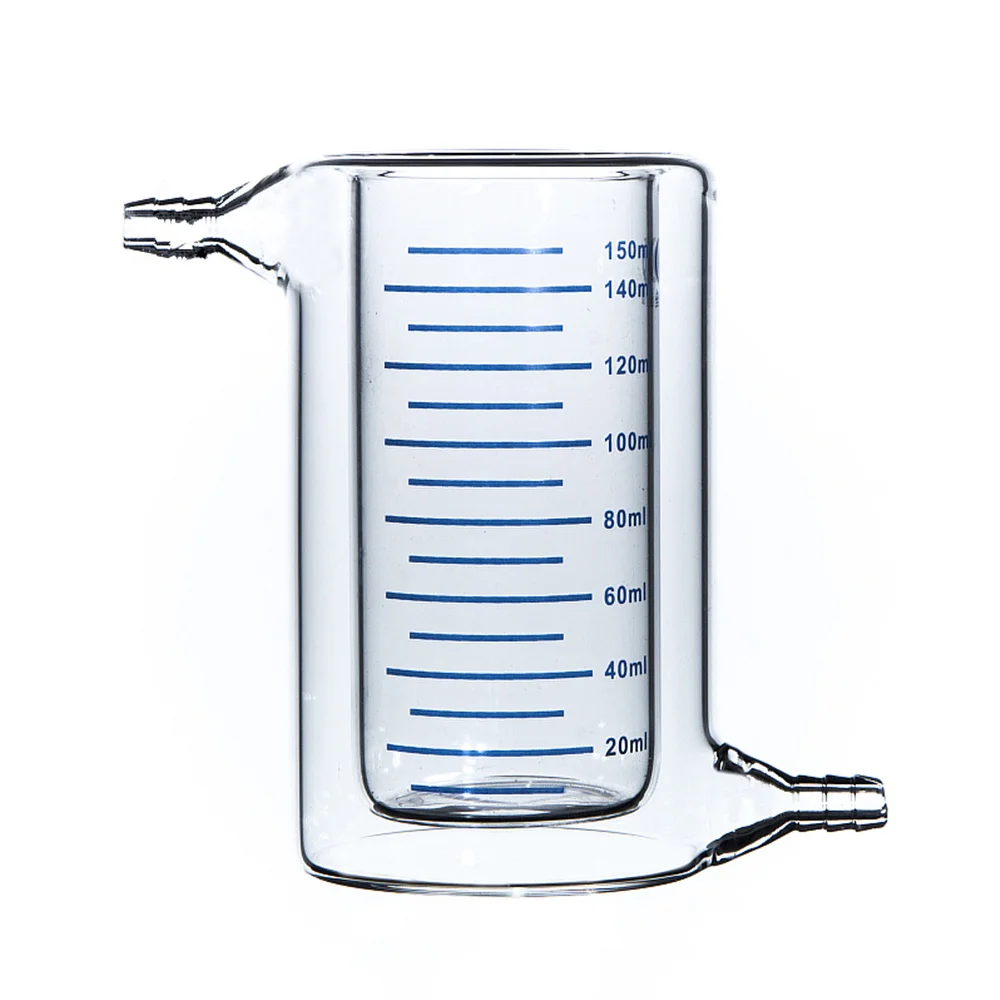 150ml Laboratory Jacketed Borosilicate Glass Beaker Double Layer Beaker