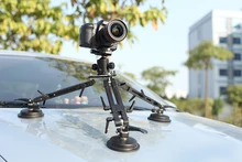 small heavy duty flex pan tilt studio mini suction cup photographic travel pocket tripod with quick release for action camera