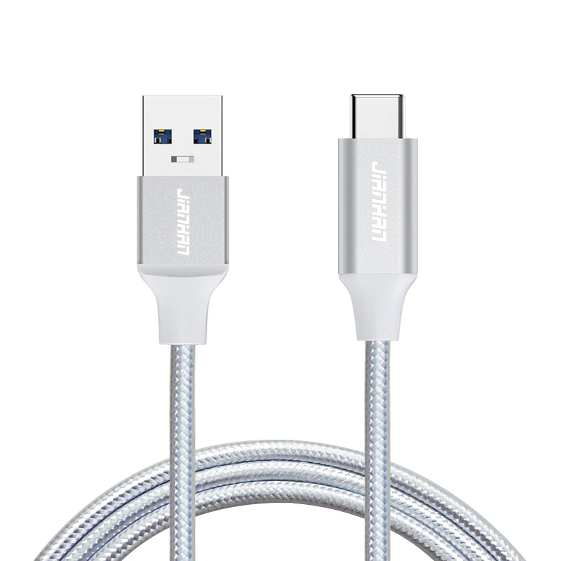 Кабель USB C type-C для samsung Galaxy S8 S9 2.4A Быстрая Зарядка телефона USB 3,0 type-C USB кабель для Oppo Find X Xiaomi - Цвет: Silver