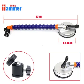 

PDR KING 4.5inch Hand Pump Suction Cup with plastic holder flexible gooseneck pipe for LED lamp