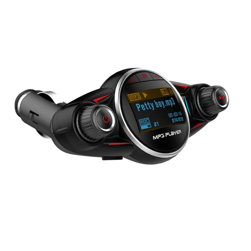 

Wireless Bluetooth Car MP3 Player Car Handfree Calling FM Transmitter Music Phone Player TF U Disk USB Charger Adatper