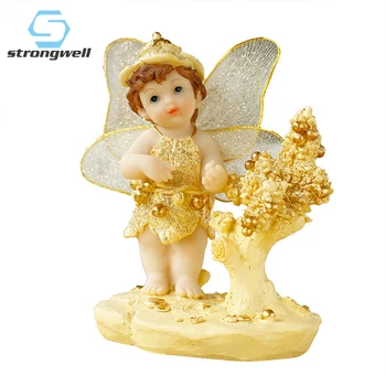 

Strongwell Golden Cupid Angel Doll Children Toys Figurine Craft Decoration Home Decoration Birthday Gift Baby Cute Cartoon