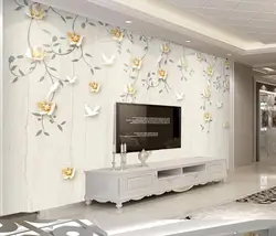 Современный краткое элегантный 3D обои цветы фотообоями для гостиной настенная Papel де Parede