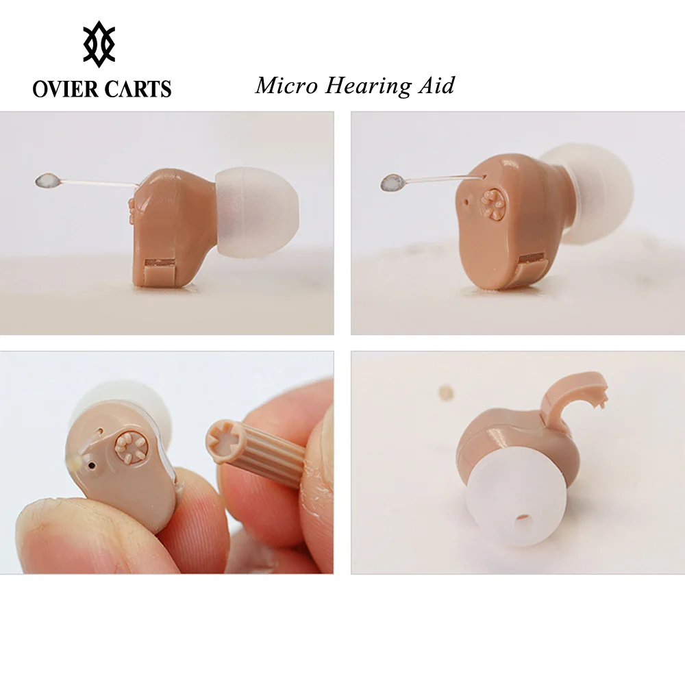 

Mini Size Inner Ear Invisible Hearing Aid Adjustable Micro Wireless Hearing Aid Right/Left Ear Best Sound Amplifier Ear Care